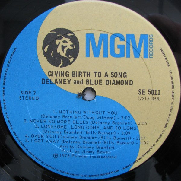 Delaney* And Blue Diamond : Giving Birth To A Song (LP, Album)