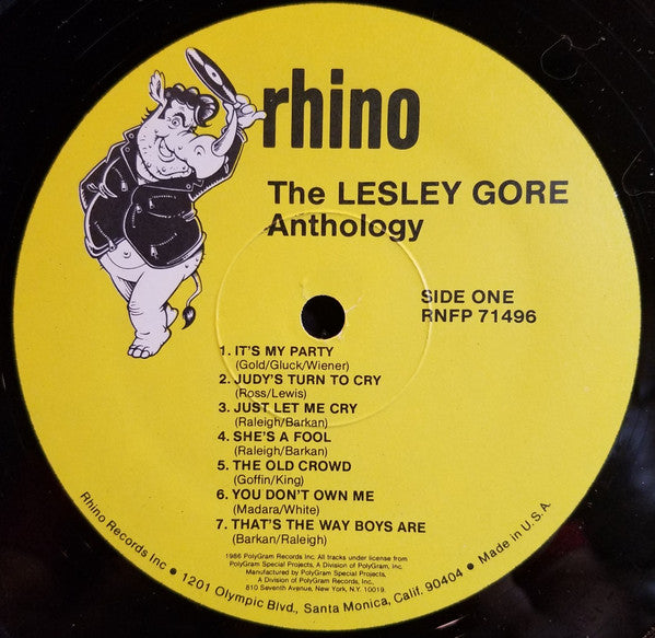 Lesley Gore : The Lesley Gore Anthology (2xLP, Comp)