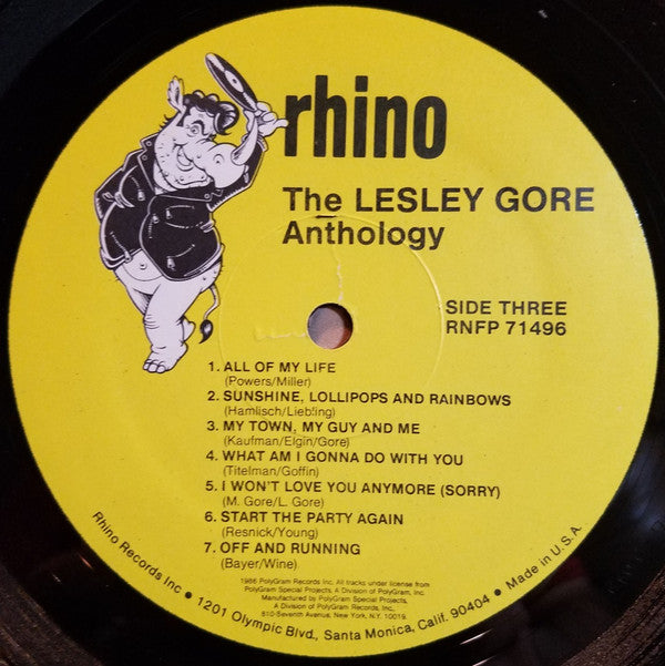 Lesley Gore : The Lesley Gore Anthology (2xLP, Comp)