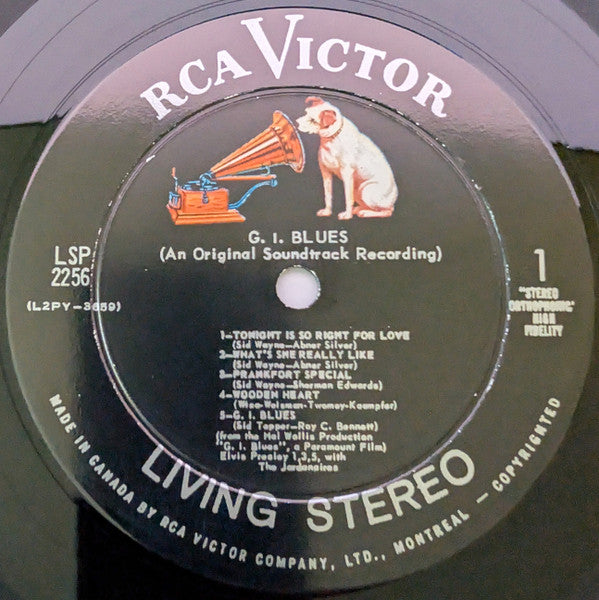 Elvis Presley : G.I. Blues (LP, Album, Bla)