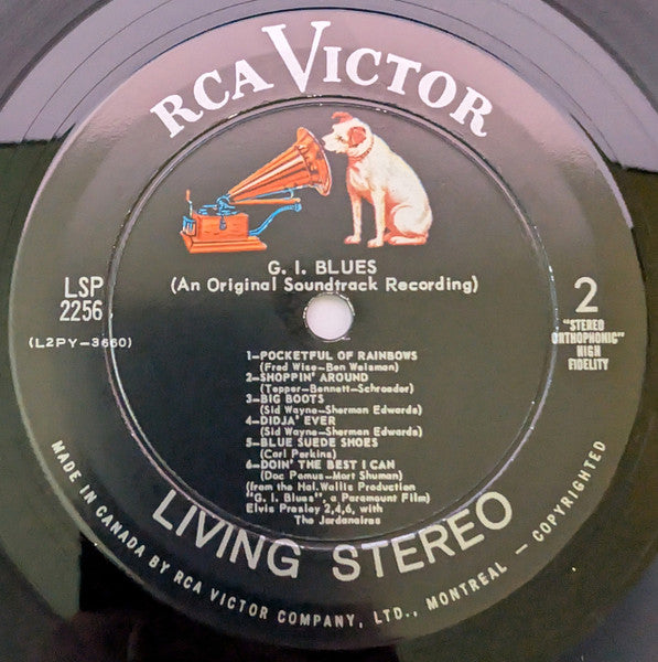 Elvis Presley : G.I. Blues (LP, Album, Bla)