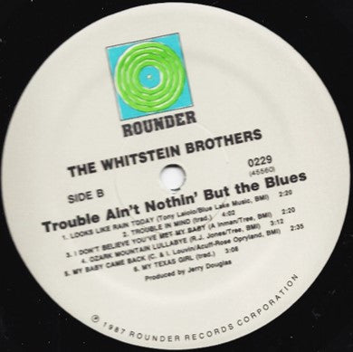 The Whitstein Brothers : Trouble Ain't Nothin' But The Blues (LP, Album)