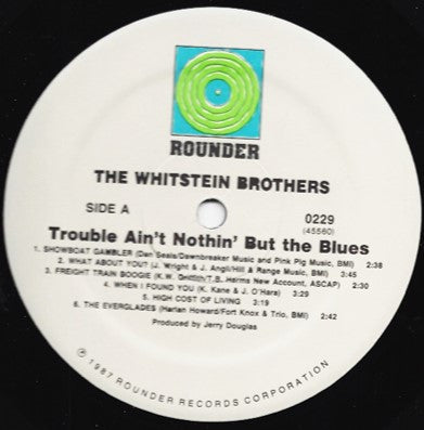 The Whitstein Brothers : Trouble Ain't Nothin' But The Blues (LP, Album)