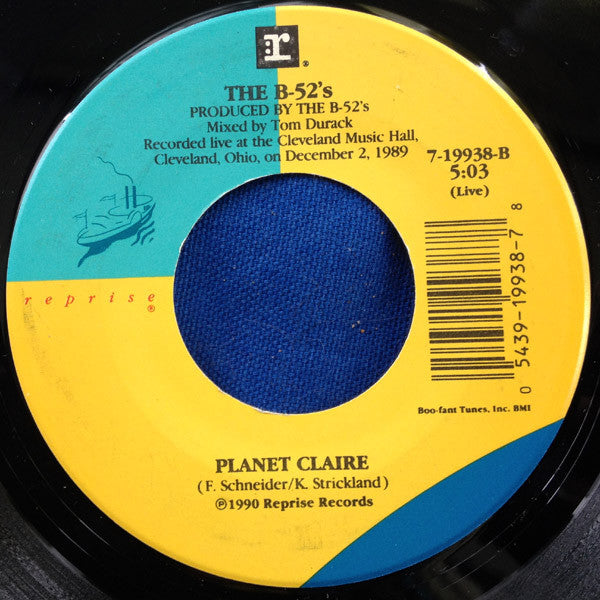 The B-52's : Deadbeat Club (7", Single)