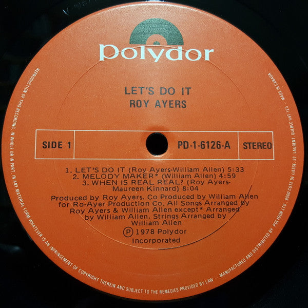 Roy Ayers : Let's Do It (LP, Album)
