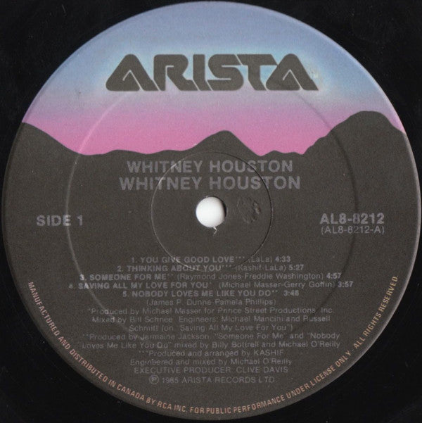 Whitney Houston : Whitney Houston (LP, Album)