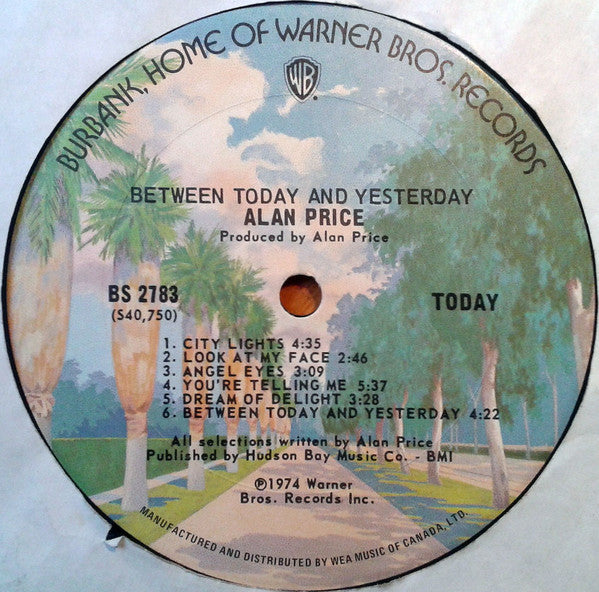 Alan Price : Between Today And Yesterday (LP, Album)