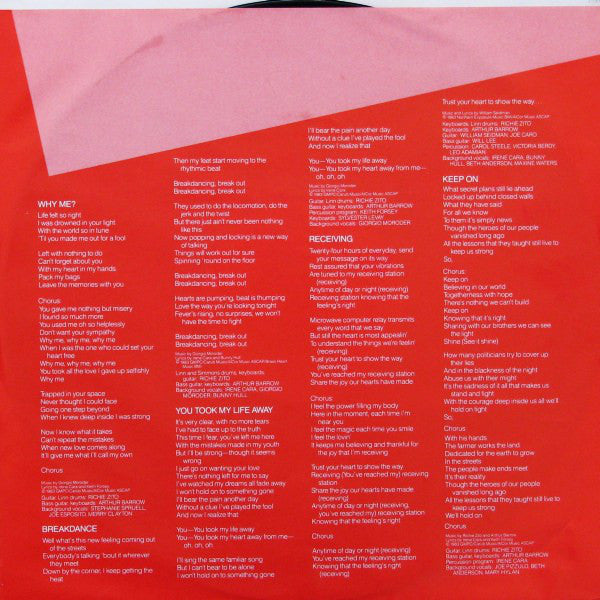 Irene Cara : What A Feelin' (LP, Album)