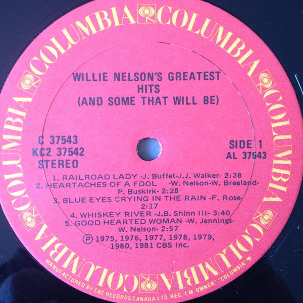Willie Nelson : Greatest Hits (& Some That Will Be) (2xLP, Comp)