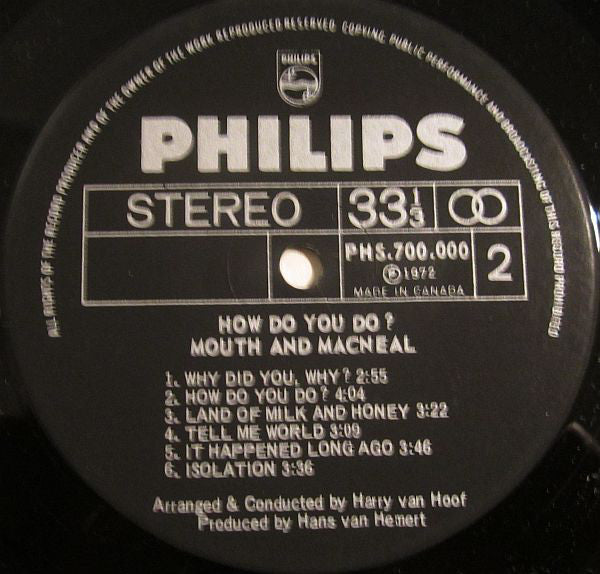 Mouth & MacNeal : How Do You Do? (LP, Album)