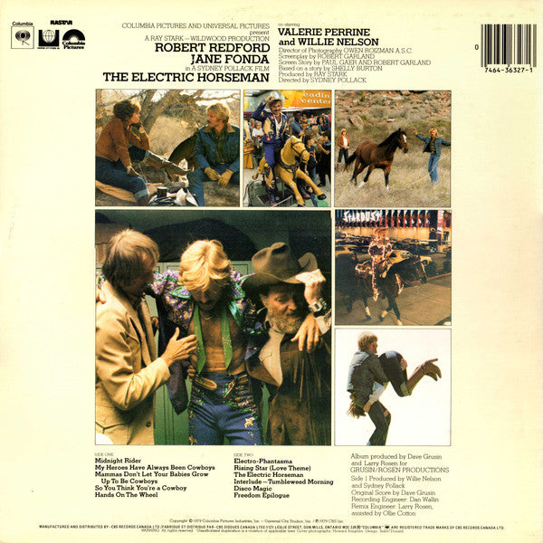 Willie Nelson / Dave Grusin : The Electric Horseman (Music From The Original Motion Picture Soundtrack) (LP, Album)