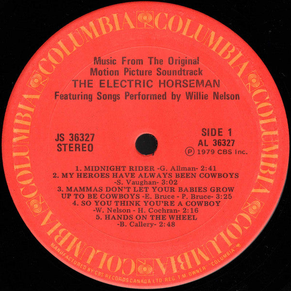Willie Nelson / Dave Grusin : The Electric Horseman (Music From The Original Motion Picture Soundtrack) (LP, Album)