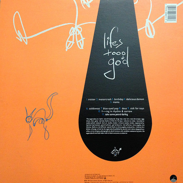 The Sugarcubes : Life's Too Good (LP, Album, Ora)