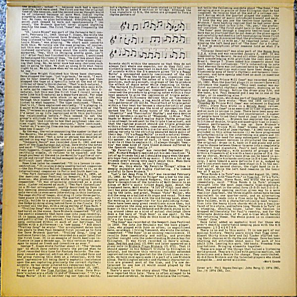Dave Brubeck : Dave Brubeck's All-Time Greatest Hits (2xLP, Comp)