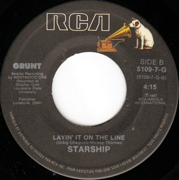 Starship (2) : Nothing's Gonna Stop Us Now (7", Single)
