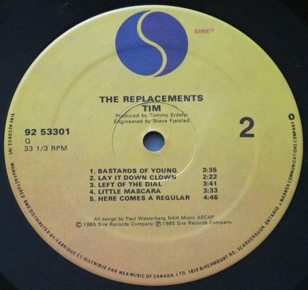 The Replacements : Tim (LP, Album)