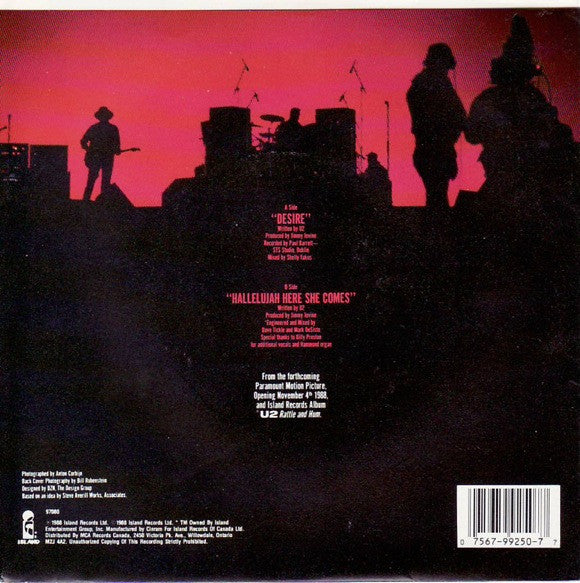 U2 : Desire (7", Single)