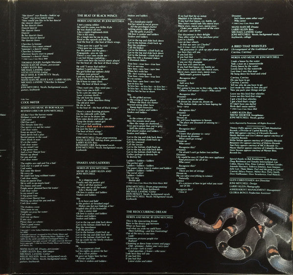 Joni Mitchell : Chalk Mark In A Rain Storm (LP, Album, Gat)