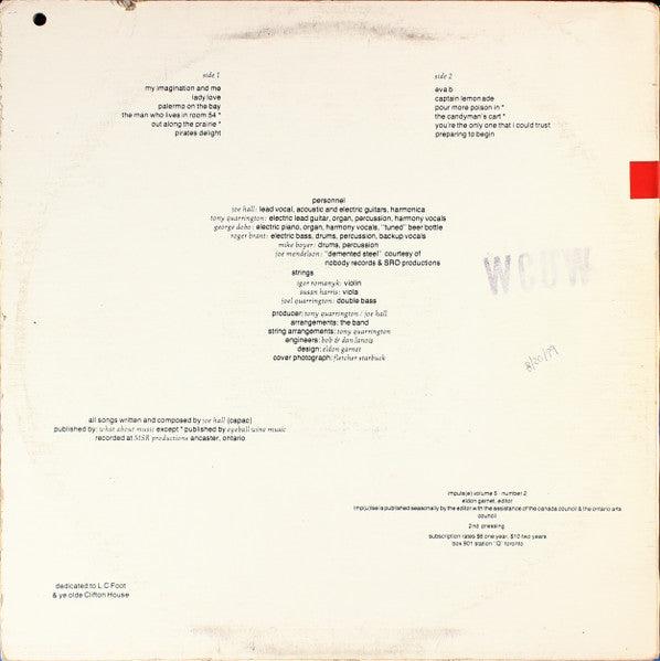 Joe Hall (5) : HJ Boenke (LP, Album)