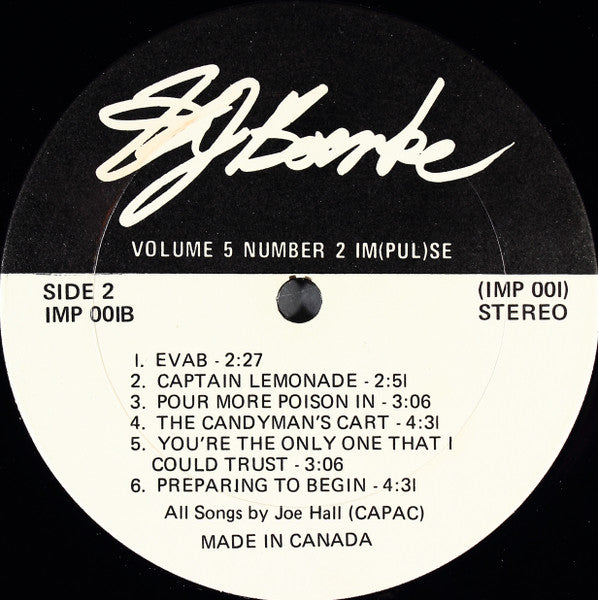 Joe Hall (5) : HJ Boenke (LP, Album)
