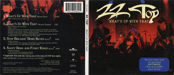 ZZ Top : What's Up With That (CD, Single, Dig)