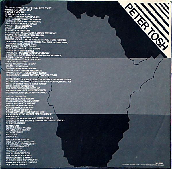 Peter Tosh : Mama Africa (LP, Album)