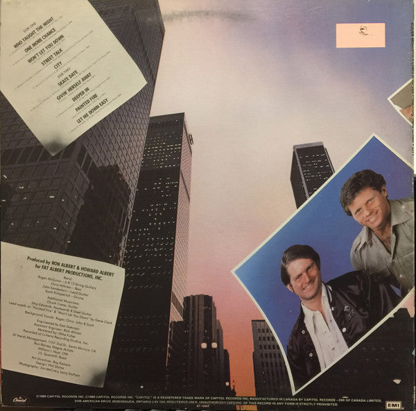 Roger McGuinn - Chris Hillman Featuring Gene Clark : City (LP, Album)