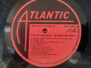Aretha Franklin : 30 Greatest Hits (2xLP, Comp, Gat)