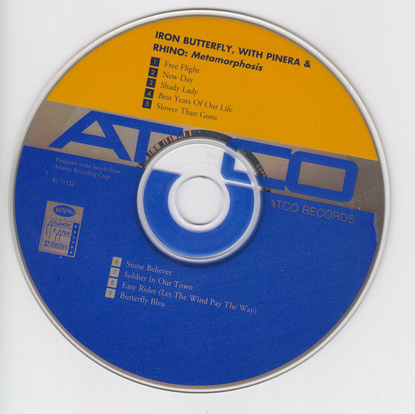 Iron Butterfly , With Mike Pinera & El Rhino : Metamorphosis (CD, Album, RM)