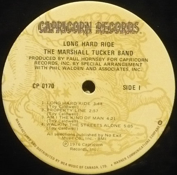 The Marshall Tucker Band : Long Hard Ride (LP, Album)