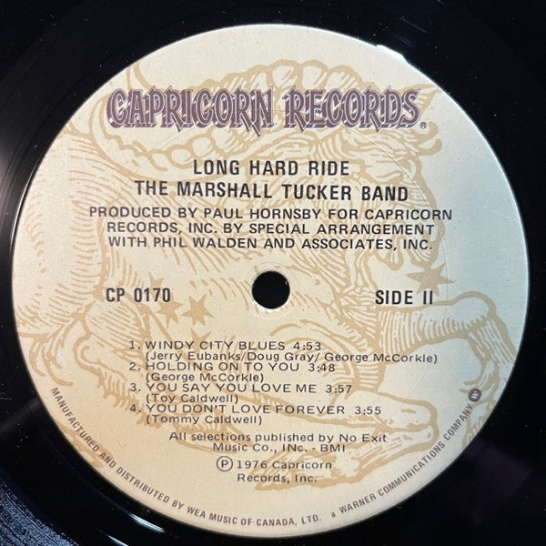 The Marshall Tucker Band : Long Hard Ride (LP, Album)