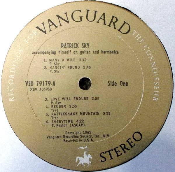 Patrick Sky : Patrick Sky (LP, Album, Gol)