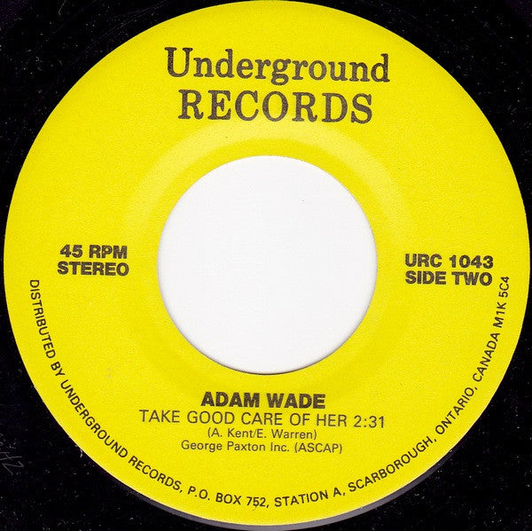 Tony Orlando / Adam Wade (2) : Bless You / Take Good Care Of Her (7")