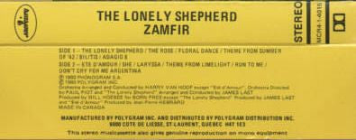 Gheorghe Zamfir : The Lonely Shepherd (Cass)