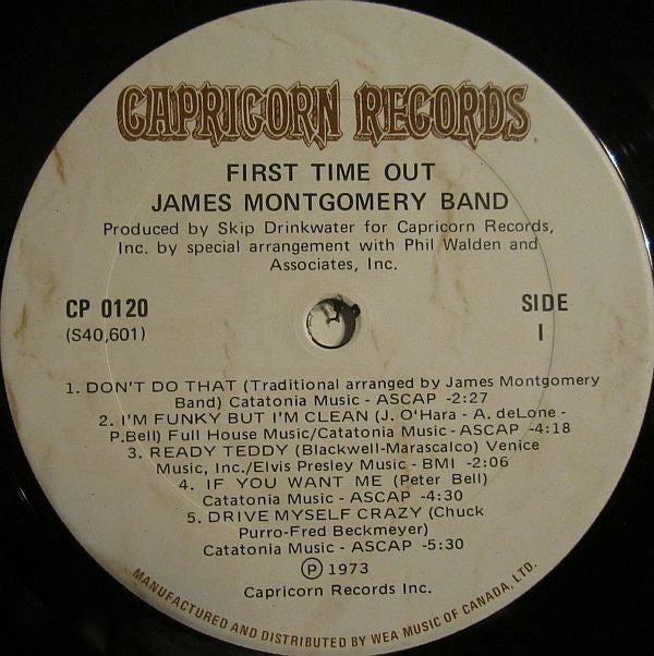 James Montgomery Band : First Time Out (LP, Album)