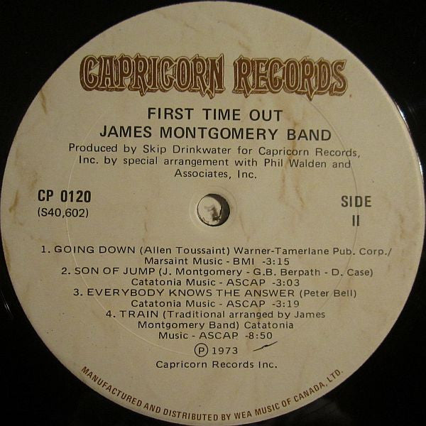 James Montgomery Band : First Time Out (LP, Album)