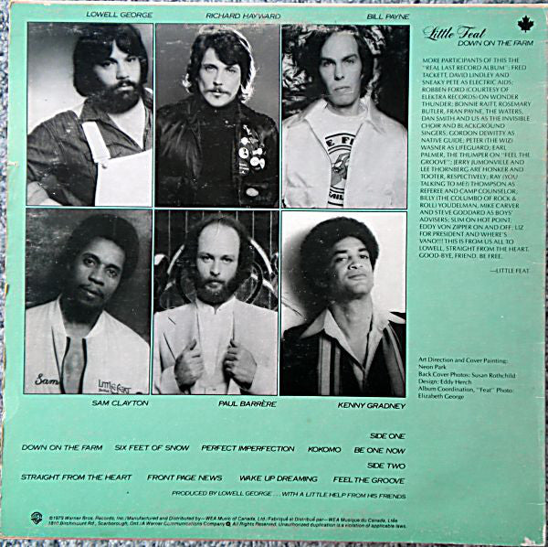 Little Feat : Down On The Farm (LP, Album)