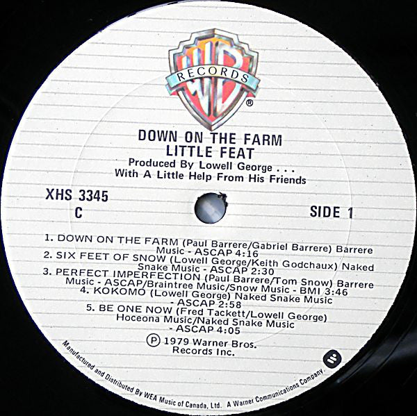 Little Feat : Down On The Farm (LP, Album)
