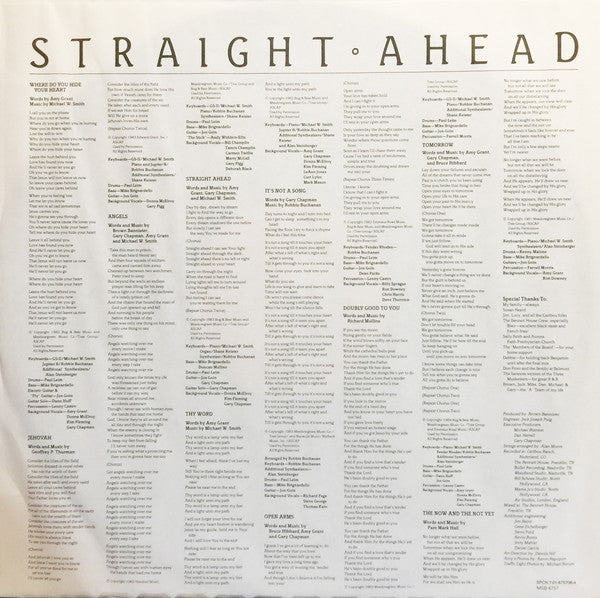 Amy Grant : Straight Ahead (LP, Album)