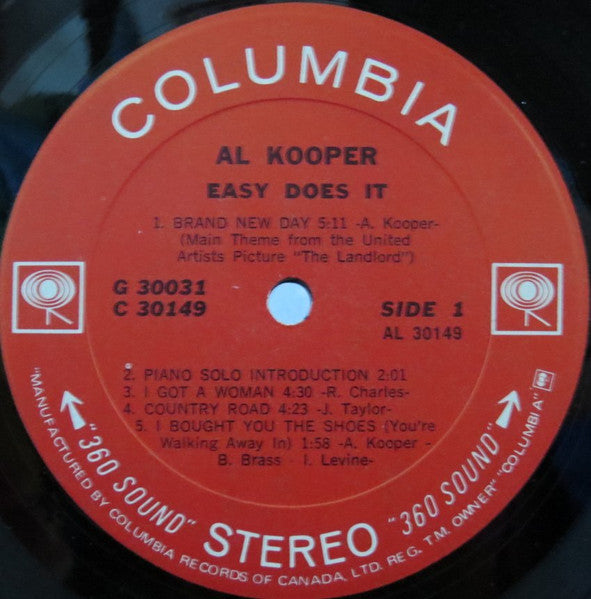 Al Kooper : Easy Does It (2xLP, Album)