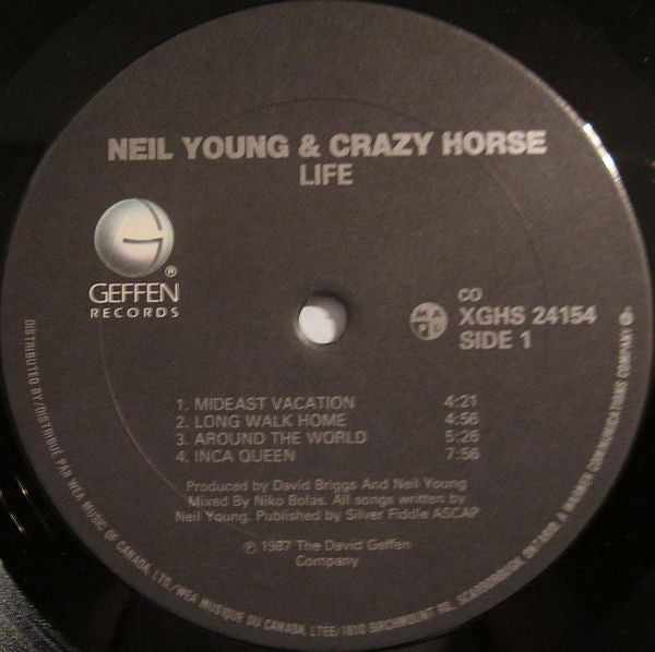 Neil Young & Crazy Horse : Life (LP, Album)