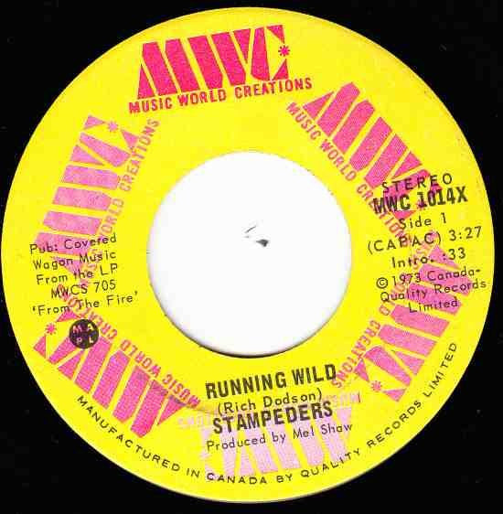 The Stampeders : Running Wild (7")