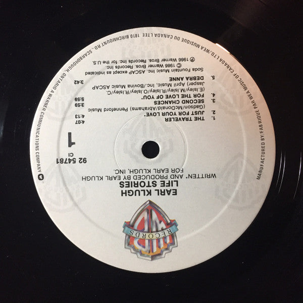 Earl Klugh : Life Stories (LP, Album)