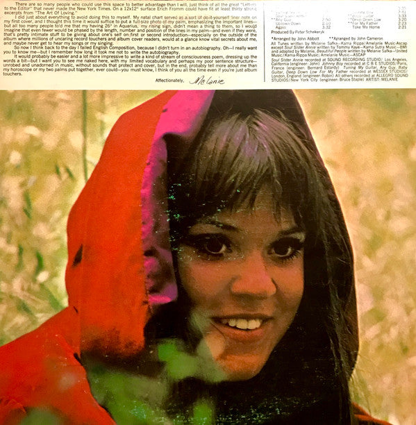 Melanie (2) : Melanie (LP, Album, Gat)