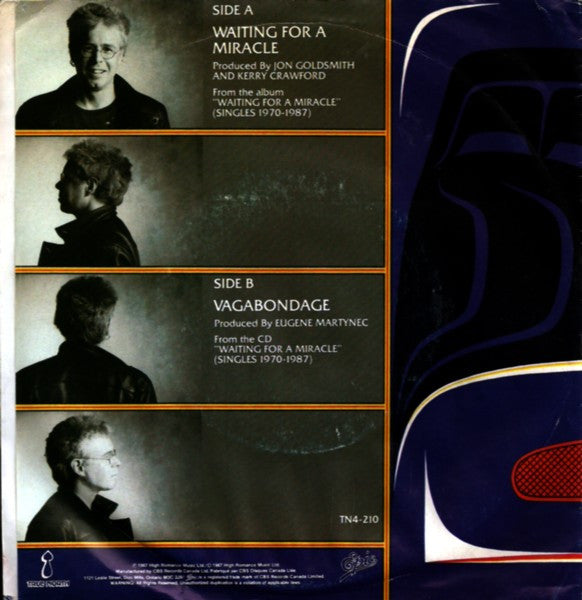 Bruce Cockburn : Waiting For A Miracle (7", Single)
