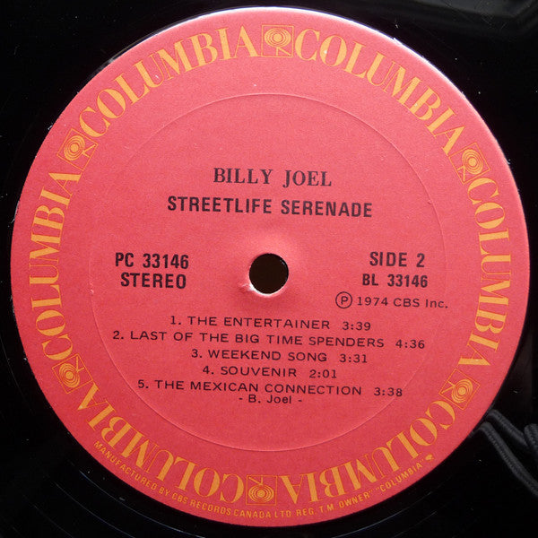 Billy Joel : Streetlife Serenade (LP, Album, RE)