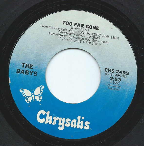 The Babys : Postcard (7", Sin)