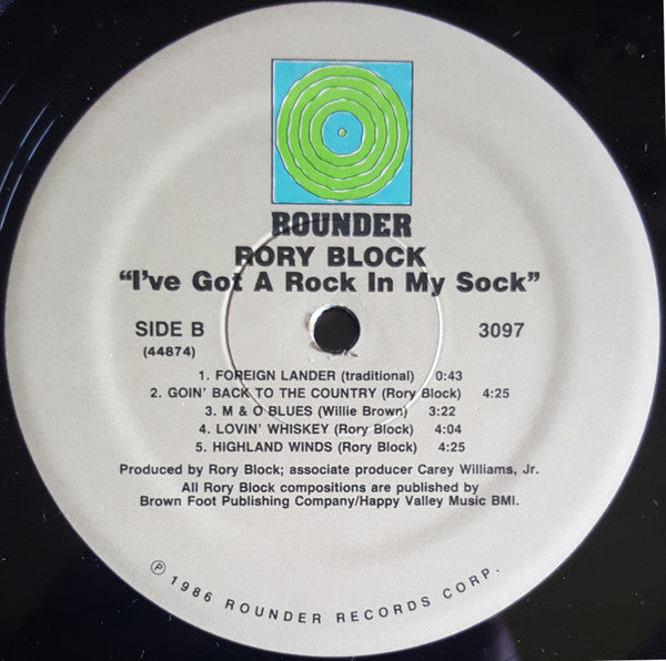 Rory Block : I've Got A Rock In My Sock! (LP)