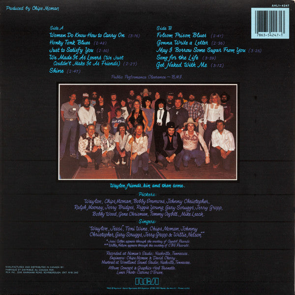 Waylon Jennings : Black On Black (LP, Album)