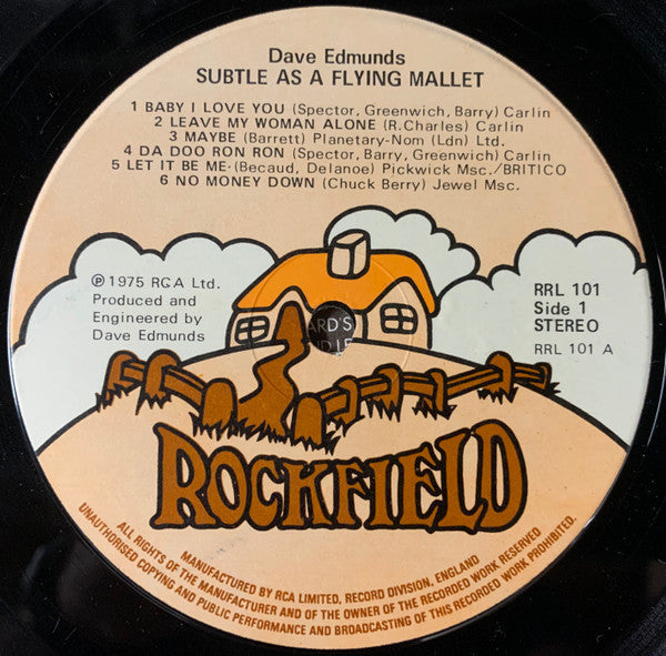 Dave Edmunds : Subtle As A Flying Mallet (LP, Album)